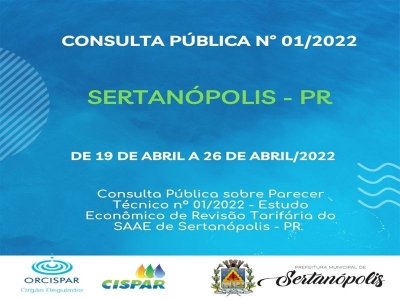 CONSULTA PÚBLICA Nº 01/2022